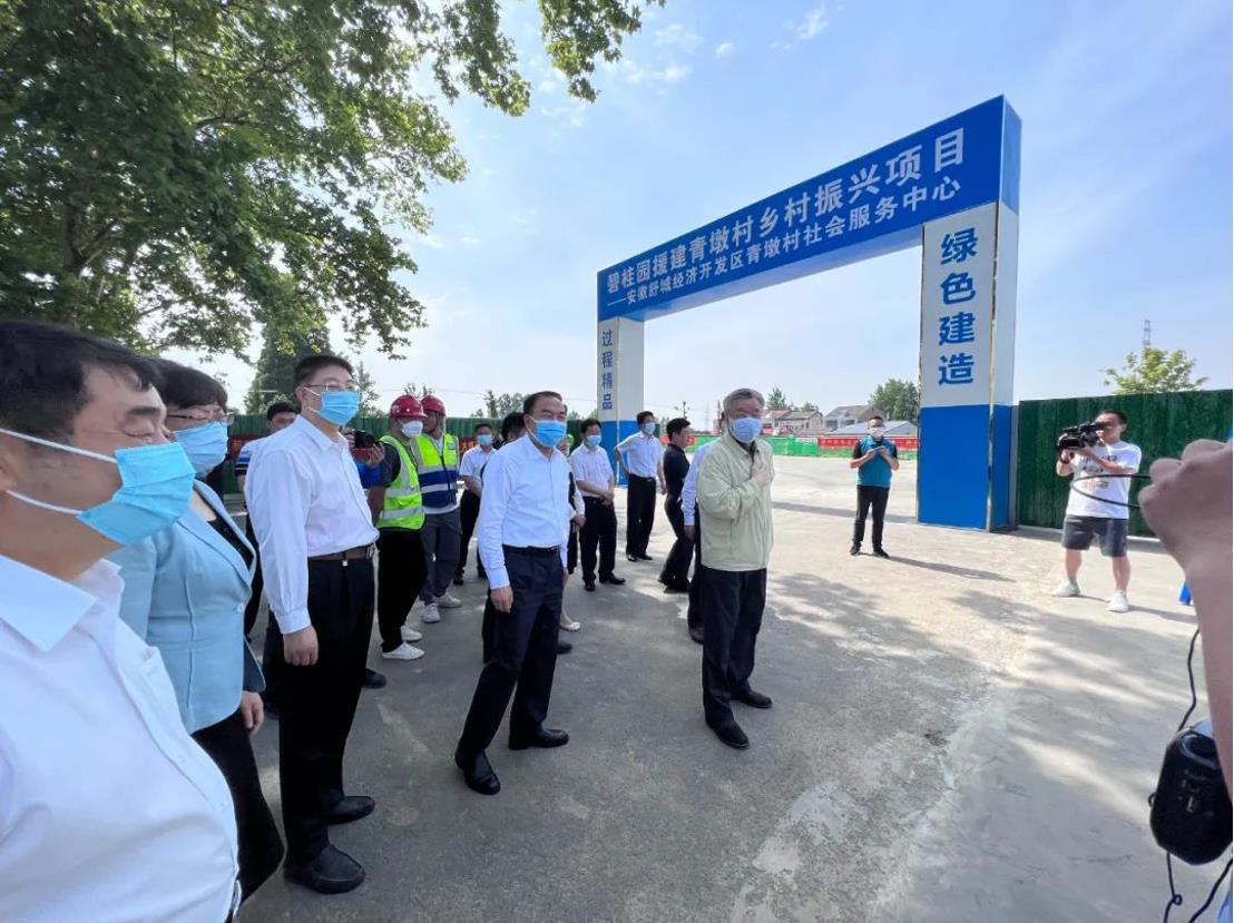 美丽乡村丨全国政协副主席卢展工莅临开云ty官网中国有限公司建筑乡村振兴项目视察指导